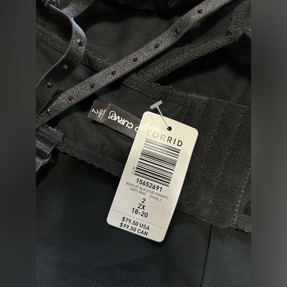 NWT Torrid Strappy Studded Lace Bodysuit - Picture 4 of 9